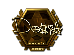 Item Sticker | Dosia (Gold) | London 2018