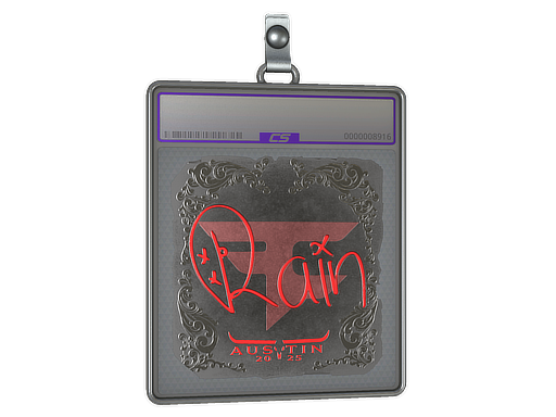 Item Sticker Slab | rain (Foil) | Austin 2025