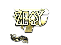 Item Sticker | zevy (Gold) | Paris 2023