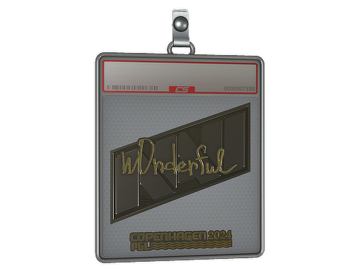 Item Sticker Slab | w0nderful (Gold) | Copenhagen 2024