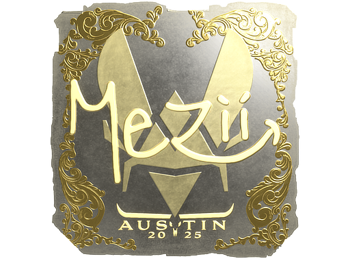 Item Sticker | mezii (Gold) | Austin 2025