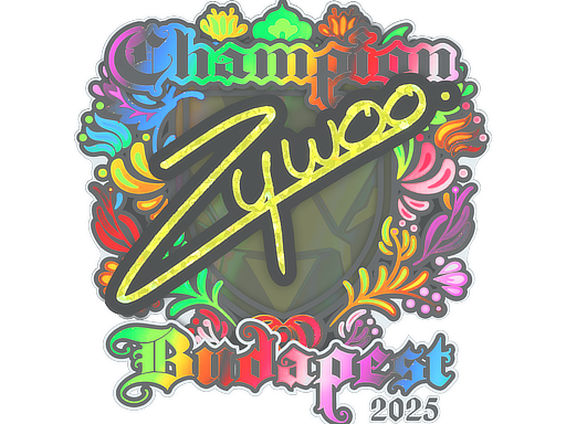 Item Sticker | ZywOo (Holo, Champion) | Budapest 2025
