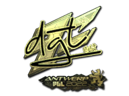 Item Sticker | dgt (Gold) | Antwerp 2022