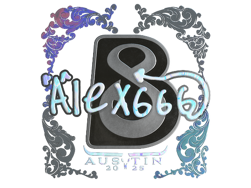 Item Sticker | alex666 (Holo) | Austin 2025