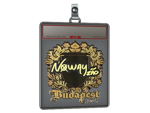 Item Sticker Slab | noway (Gold) | Budapest 2025