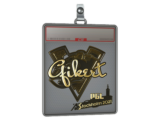 Item Sticker Slab | Qikert (Gold) | Stockholm 2021