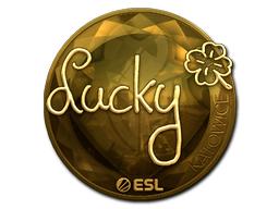 Item Sticker | Lucky (Gold) | Katowice 2019