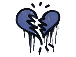 Item Graffiti | Broken Heart (SWAT Blue)