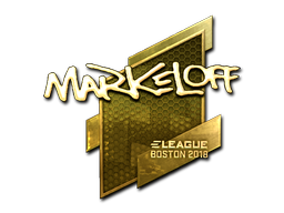 Item Sticker | markeloff (Gold) | Boston 2018