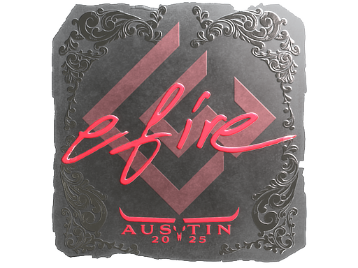 Item Sticker | efire (Foil) | Austin 2025