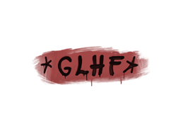 Item Sealed Graffiti | GLHF (Blood Red)