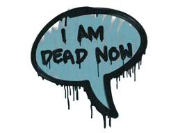 Item Sealed Graffiti | Dead Now (Wire Blue)