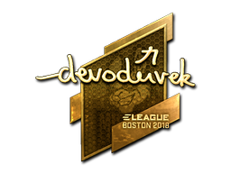 Item Sticker | devoduvek (Gold) | Boston 2018