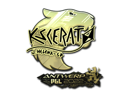 Item Sticker | KSCERATO (Gold) | Antwerp 2022