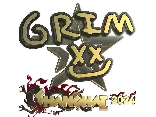 Item Sticker | Grim (Gold) | Shanghai 2024