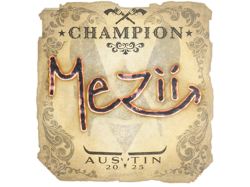 Item Sticker | mezii (Champion) | Austin 2025