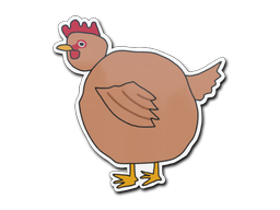 Item Sticker | Poorly Drawn Chicken