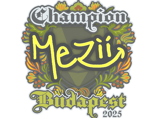 Item Sticker | mezii (Champion) | Budapest 2025
