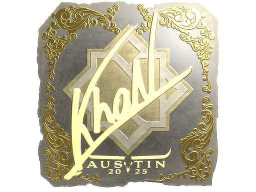 Item Sticker | khaN (Gold) | Austin 2025