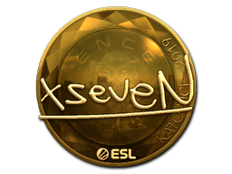 Item Sticker | xseveN (Gold) | Katowice 2019