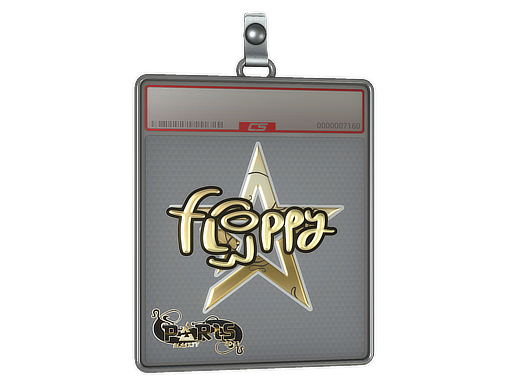 Item Sticker Slab | floppy (Gold) | Paris 2023