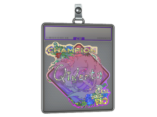 Item Sticker Slab | qikert (Glitter, Champion) | Rio 2022