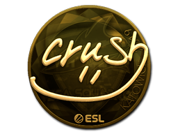 Item Sticker | crush (Gold) | Katowice 2019