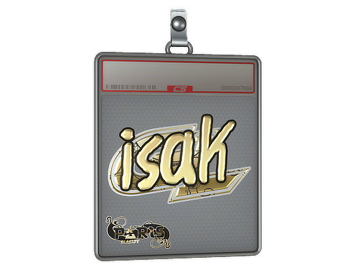 Item Sticker Slab | isak (Gold) | Paris 2023