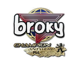 Item Sticker | broky (Champion) | Antwerp 2022