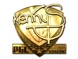 Item Sticker | kennyS (Gold) | Krakow 2017