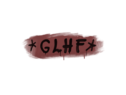 Item Sealed Graffiti | GLHF (Brick Red)