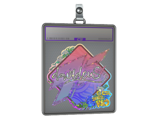 Item Sticker Slab | dav1deuS (Glitter) | Rio 2022