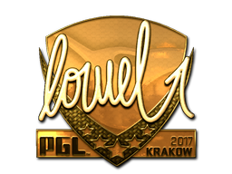 Item Sticker | loWel (Gold) | Krakow 2017