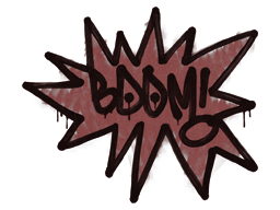 Item Graffiti | BOOM (Brick Red)