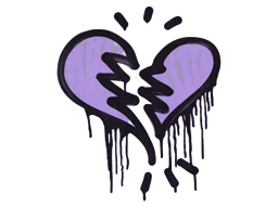 Item Graffiti | Broken Heart (Violent Violet)