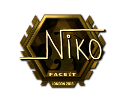 Item Sticker | niko (Gold)  | London 2018