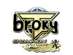 Item Sticker | broky (Gold, Champion) | Antwerp 2022