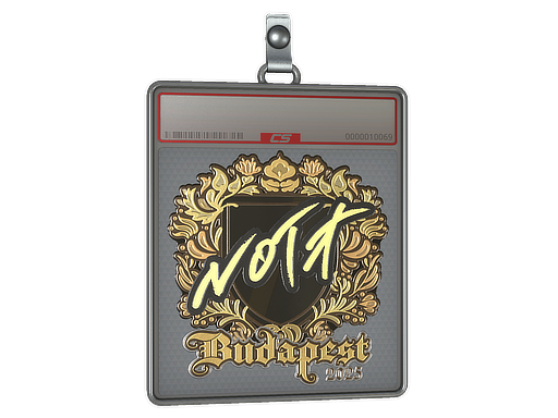 Item Sticker Slab | nota (Gold) | Budapest 2025