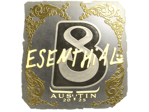 Item Sticker | esenthial (Gold) | Austin 2025