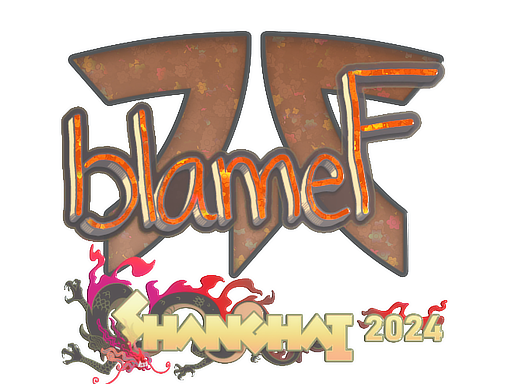 Item Sticker | blameF (Glitter) | Shanghai 2024