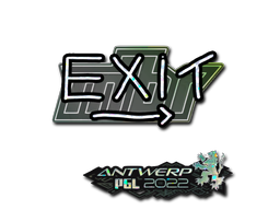 Item Sticker | exit (Glitter) | Antwerp 2022