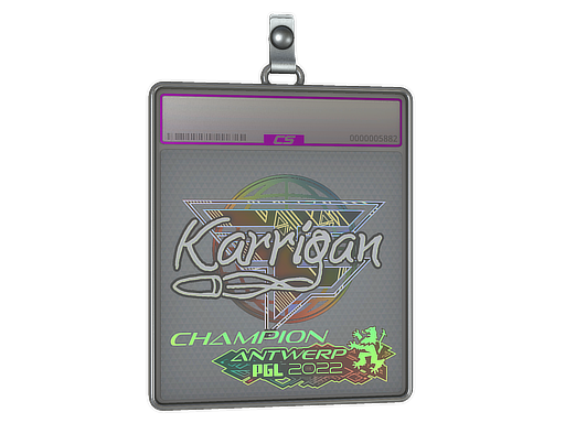 Item Sticker Slab | karrigan (Holo, Champion) | Antwerp 2022