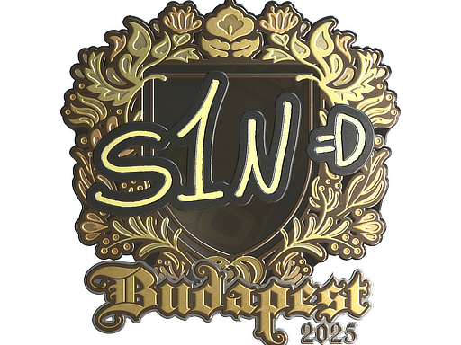 Item Sticker | s1n (Gold) | Budapest 2025