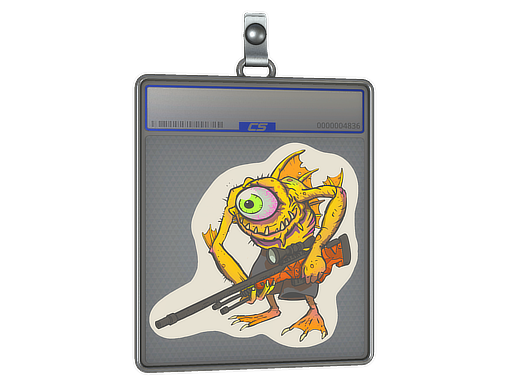 Item Sticker Slab | Yellow Cyclawps