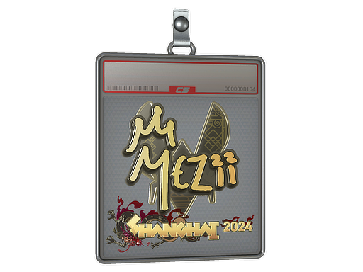 Item Sticker Slab | mezii (Gold) | Shanghai 2024