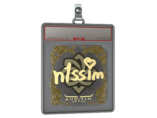 Item Sticker Slab | n1ssim (Gold) | Austin 2025