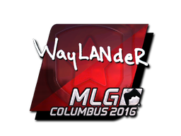 Item Sticker | wayLander (Foil) | MLG Columbus 2016