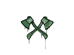 Item Graffiti | X-Axes (Jungle Green)