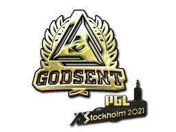 Item Sticker | GODSENT (Gold) | Stockholm 2021
