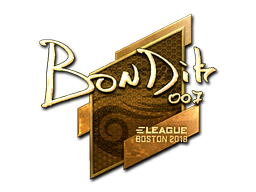 Item Sticker | bondik (Gold) | Boston 2018